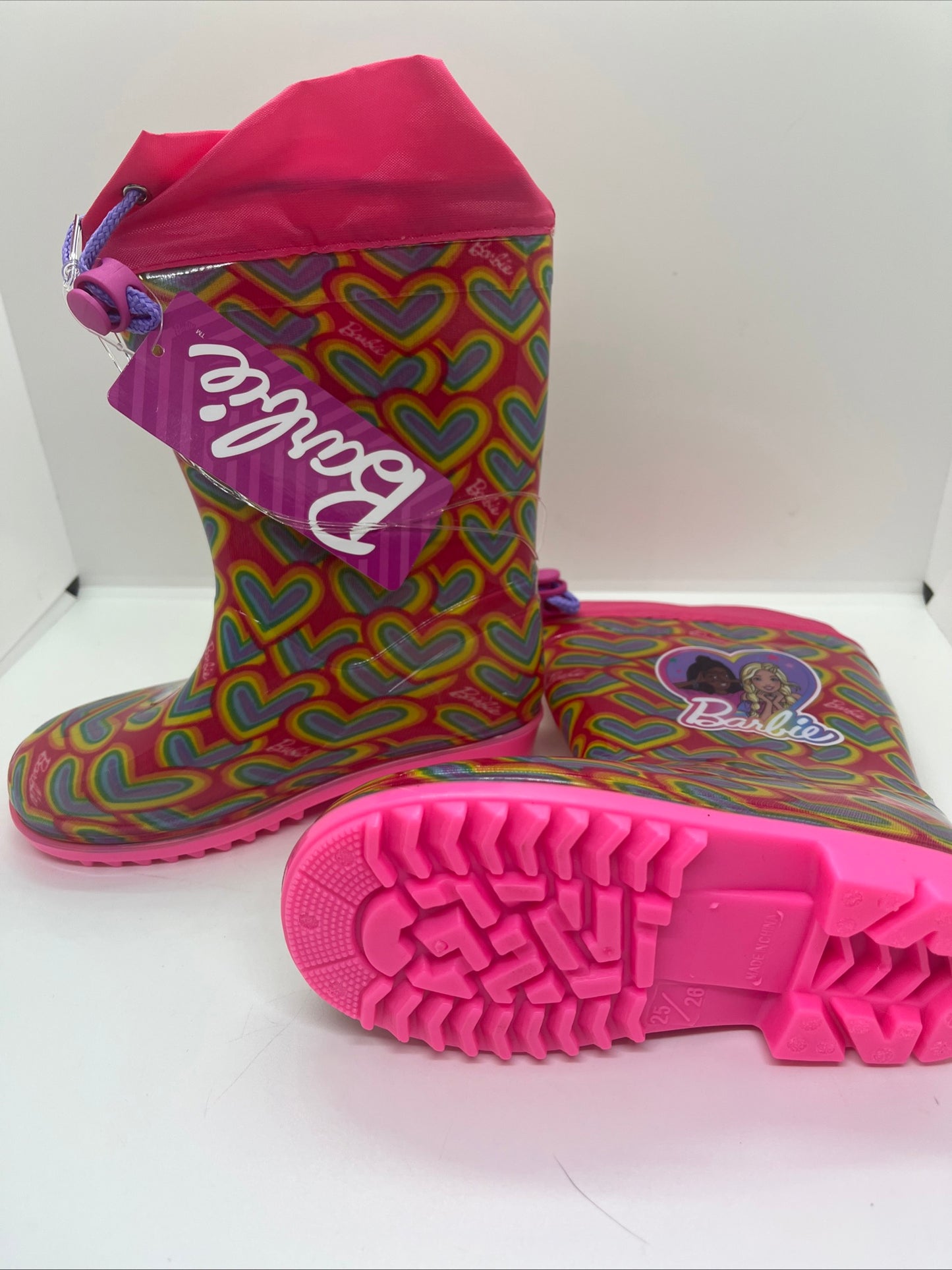 Stivali di gomma barbie pioggia bambini