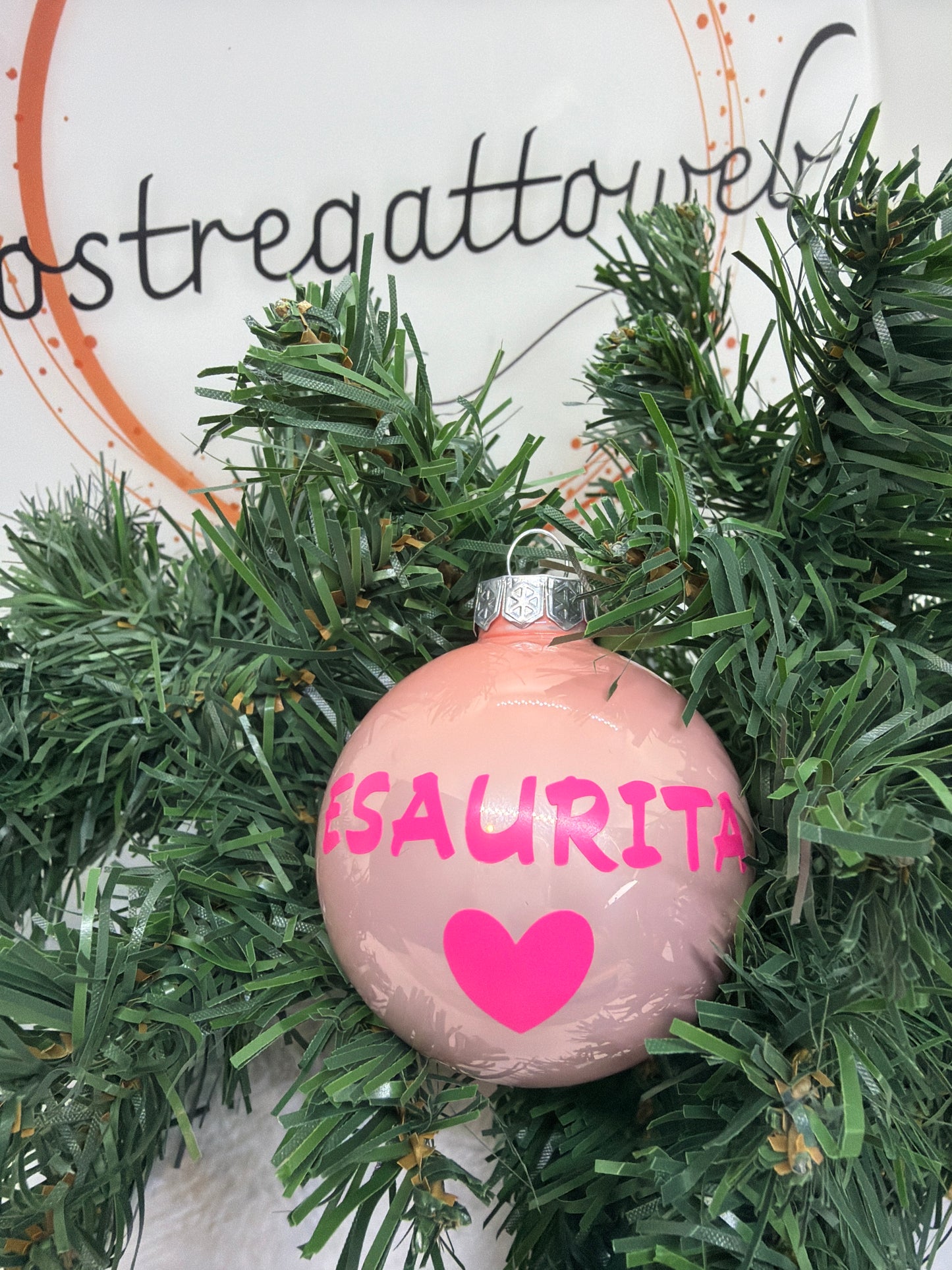 Pallina in vetro, decorazione albero di Natale “esaurita”