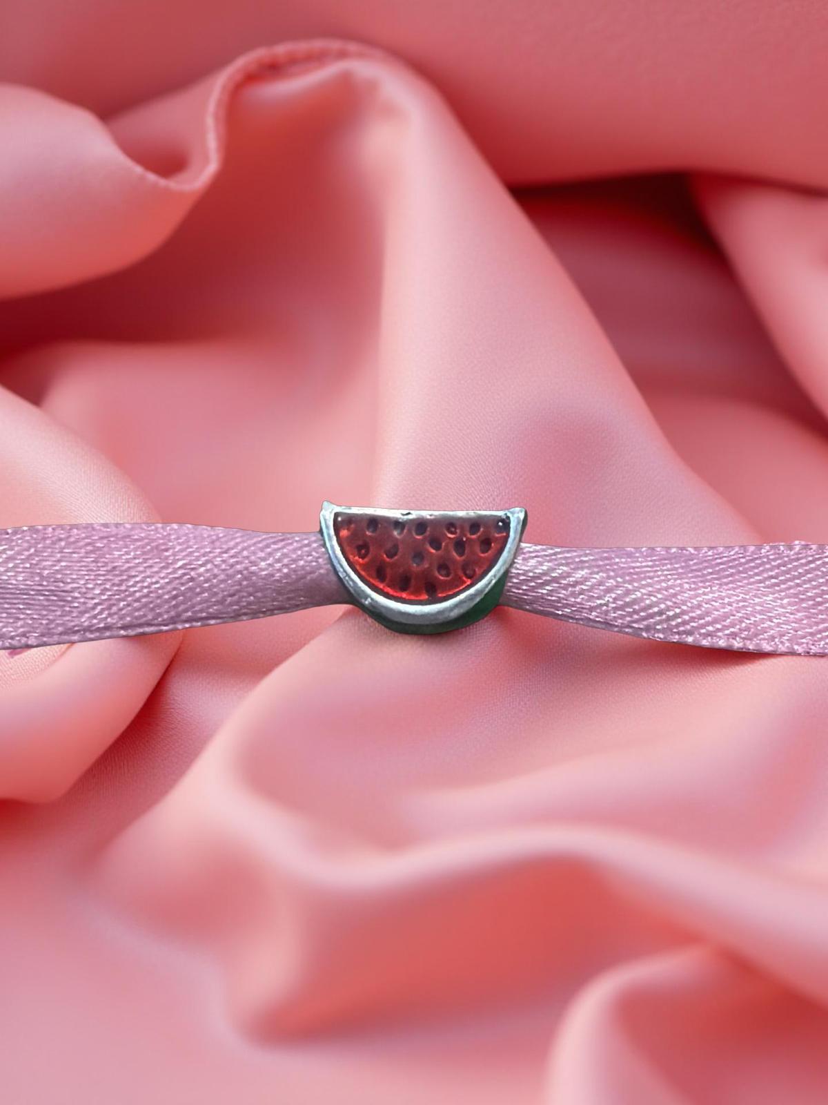 CIONDOLO CHARM ANGURIA COCOMERO ROSSO PER BRACCIALE