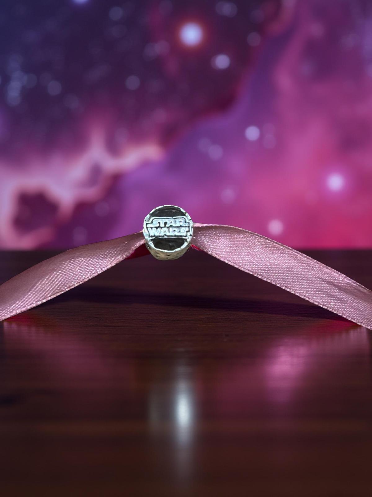 ciondolo star Wars rotondo scritta per bracciali o collane