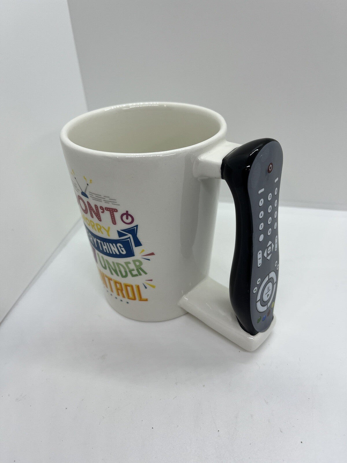 Tazza 3D manico telecomando tv televisione ceramica mug control remote