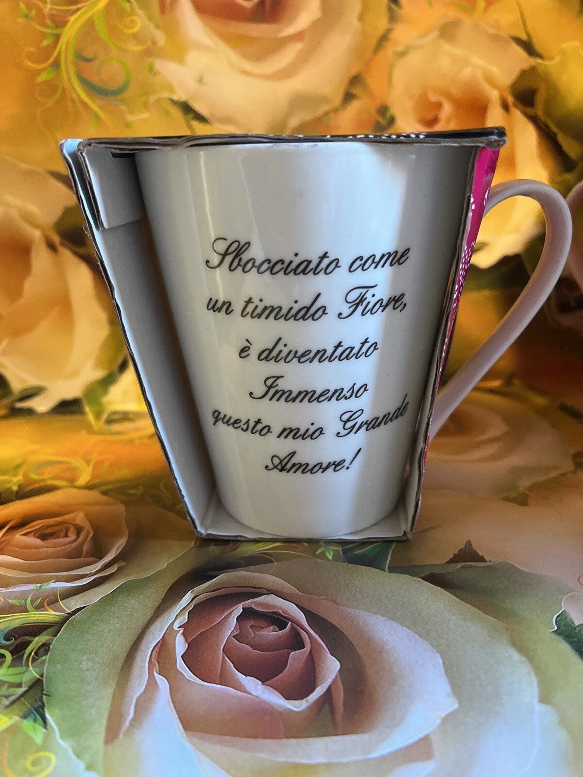 tazza dell'amore cuori cuore colazione love festa anniversario frase ti amo