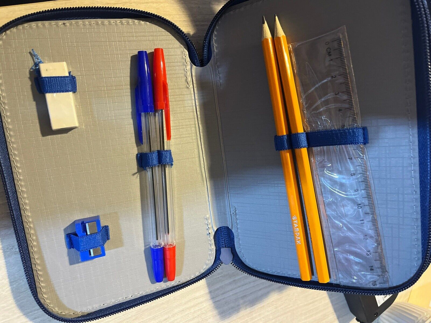 astuccio 3 zip Hotweels scuola pennarelli starpak bambini auto cars macchina