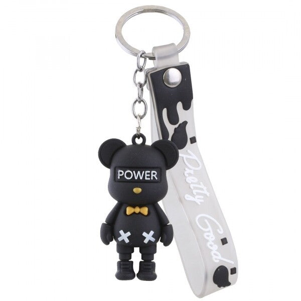 PORTACHIAVI ORSO TEDDY BEAR ORSETTO CHIAVE DECORAZIONE BORSA CIONDOLO POWER