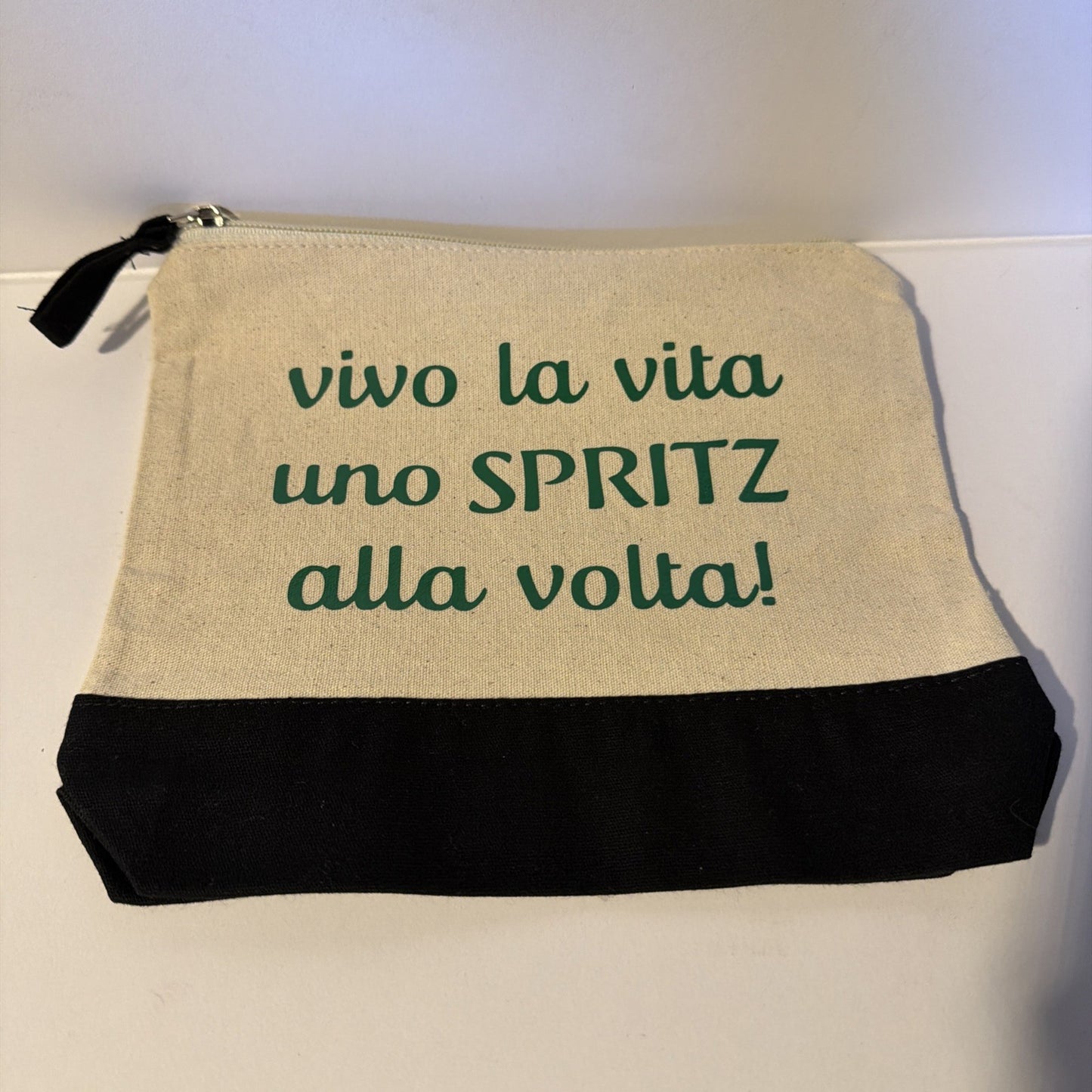 busta porta oggetti beauty pochette scritta divertente da borsa