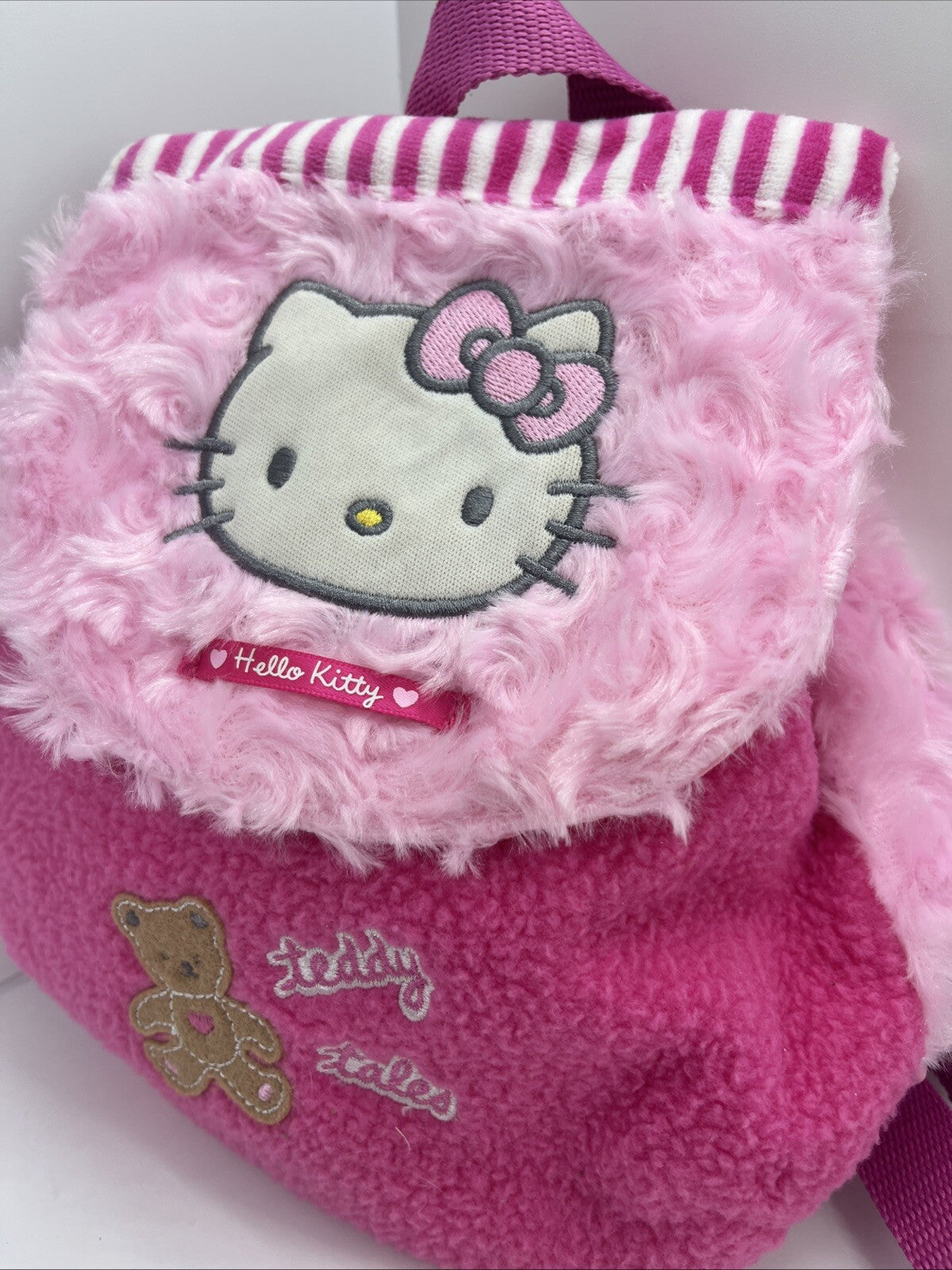 PICCOLO ZAINO PORTA OGGETTI HELLO KITTY 20x19x6 rosa tessuto zainetto BAMBINA