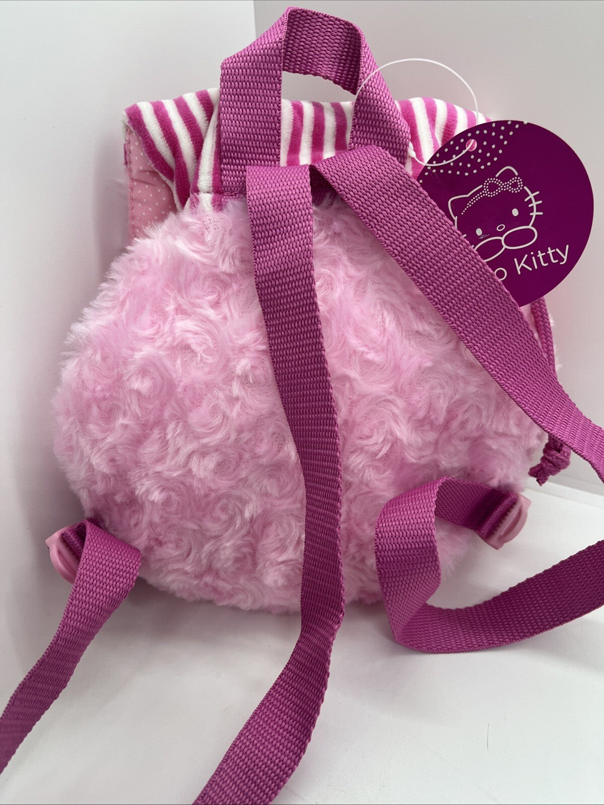 PICCOLO ZAINO PORTA OGGETTI HELLO KITTY 20x19x6 rosa tessuto zainetto BAMBINA
