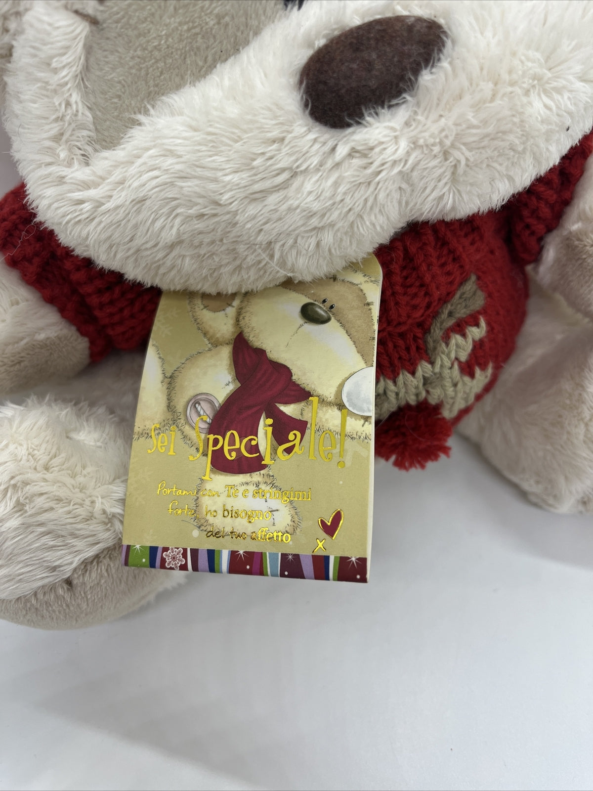 peluche orsetto orso fizzy moon sei speciale messaggio nel biglietto