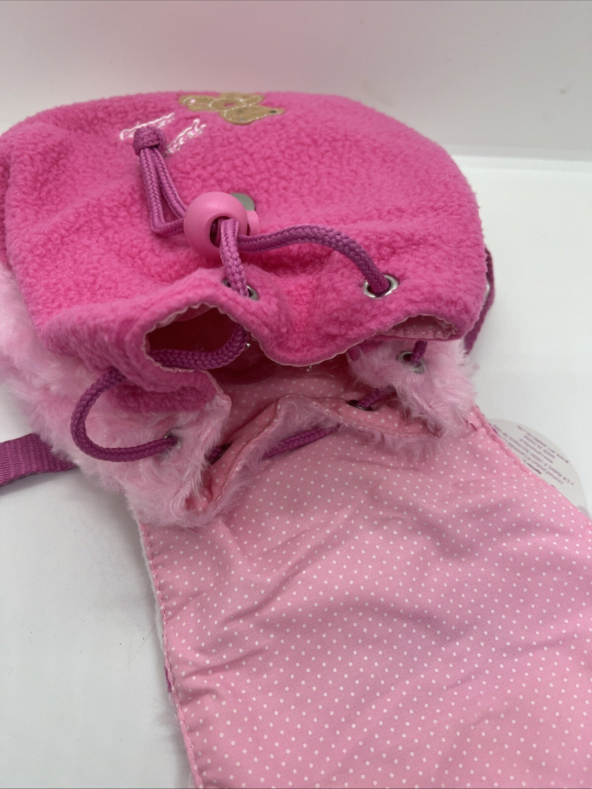 PICCOLO ZAINO PORTA OGGETTI HELLO KITTY 20x19x6 rosa tessuto zainetto BAMBINA