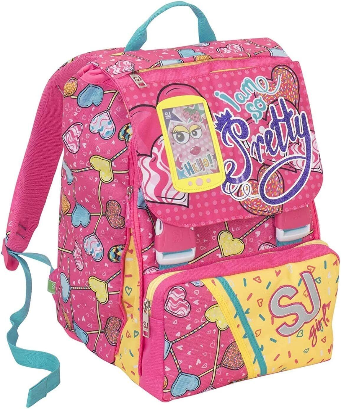 ZAINO SCUOLA SJ GANG SDOPP GIRL FLIP CARTELLA ESTENSIBILE PRETTY ELEMENTARI