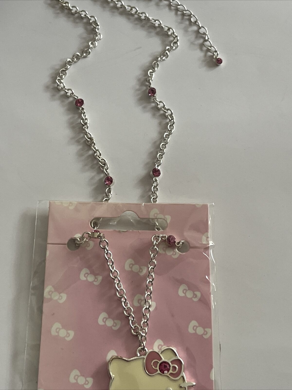 collana Hello Kitty originale sanrio bigiotteria brillantini
