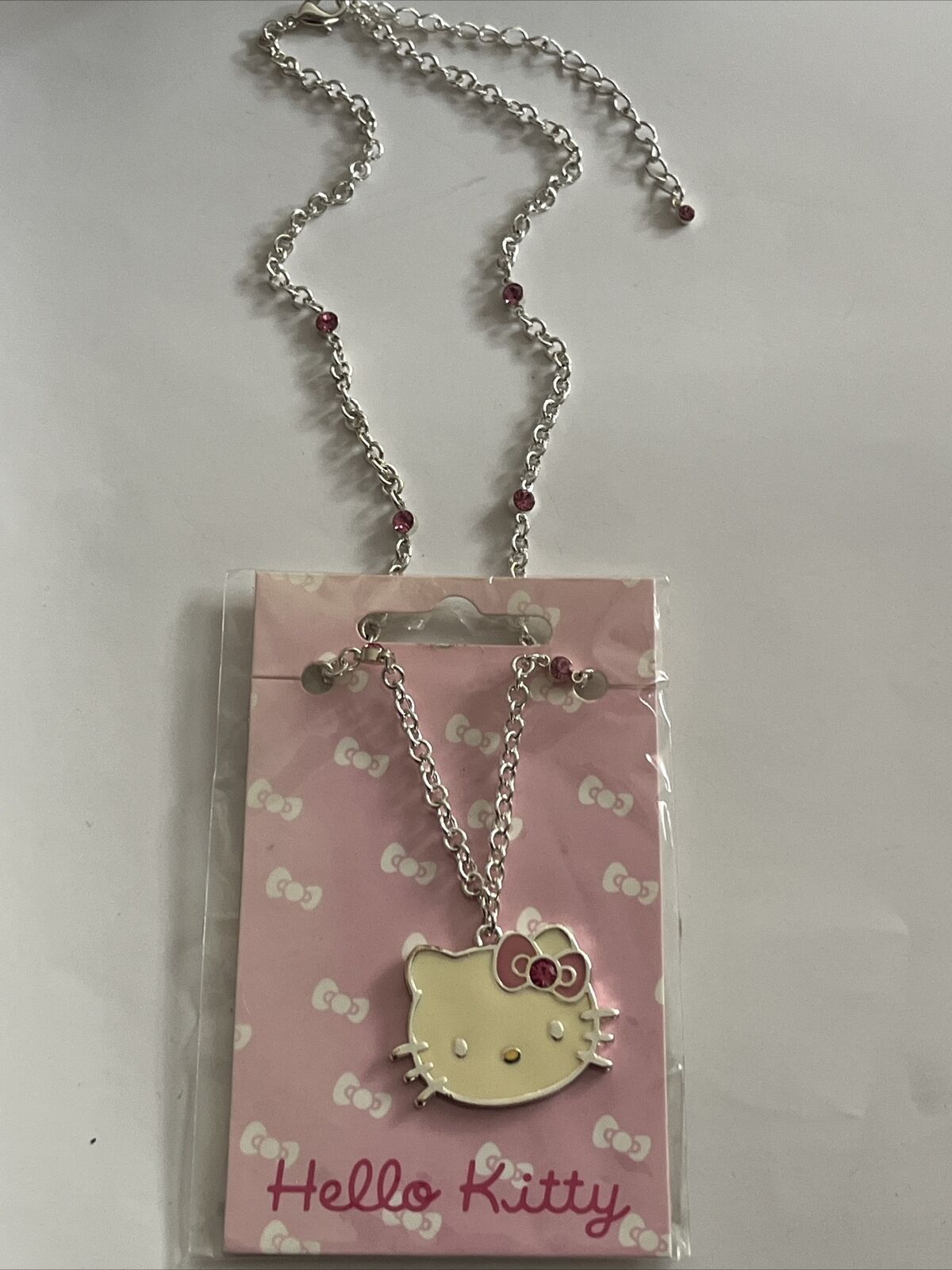 collana Hello Kitty originale sanrio bigiotteria brillantini