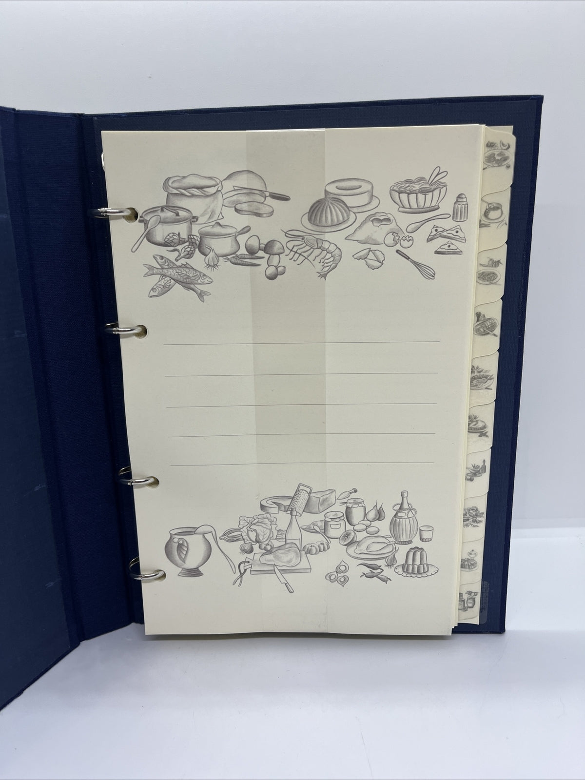 quaderno anelli ricette con divisori