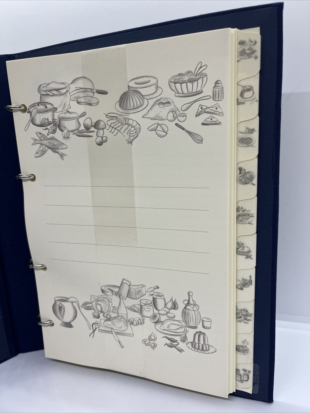 quaderno anelli ricette con divisori