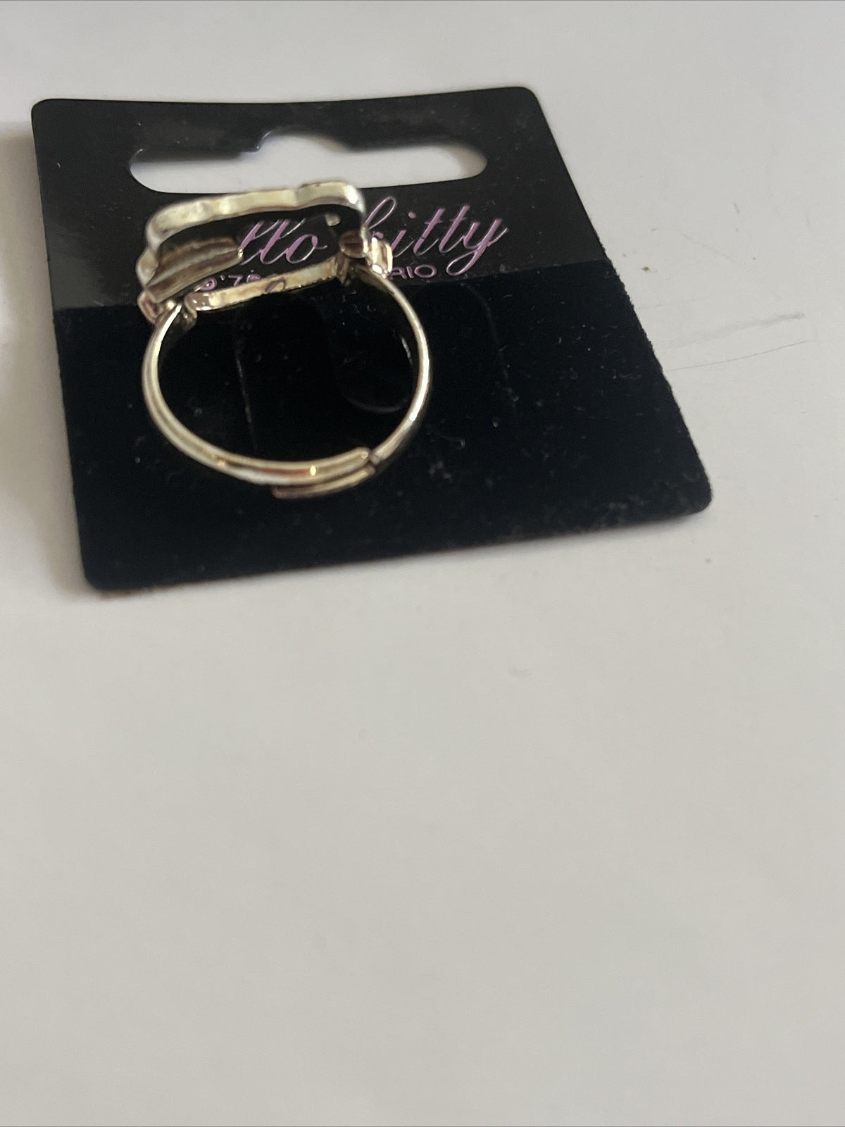 anello Hello Kitty originale sanrio bigiotteria regolabile con brillantini
