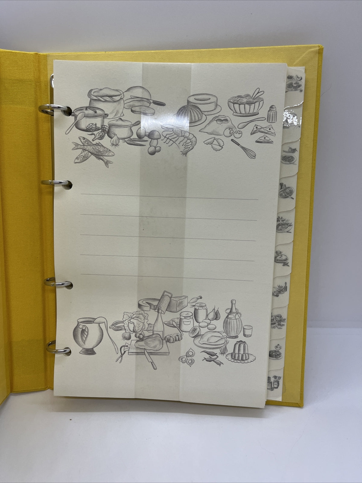 quaderno anelli ricette con divisori