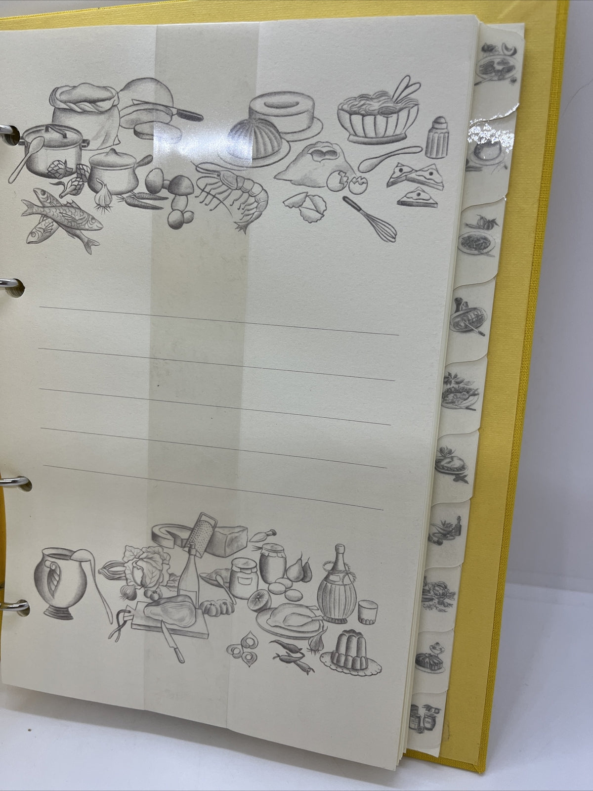 quaderno anelli ricette con divisori