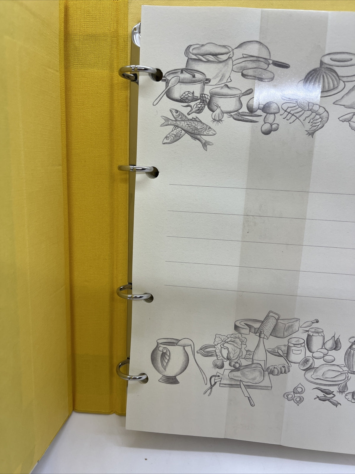 quaderno anelli ricette con divisori