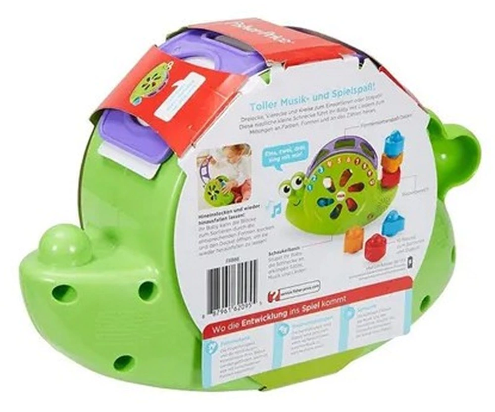 lumaca gioco interattivo bambini fisher price giocattolo musicale tedesco