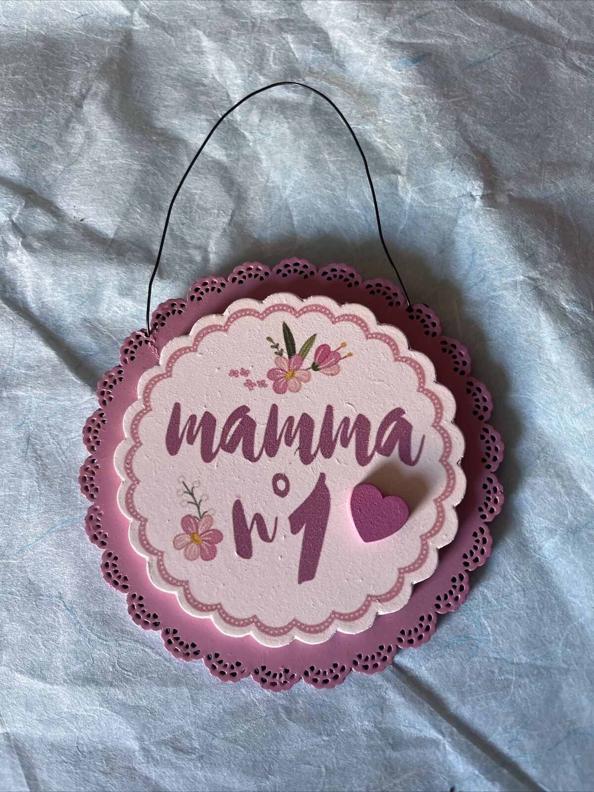 decorazione regalo festa della mamma da appendere 10,5 Cm
