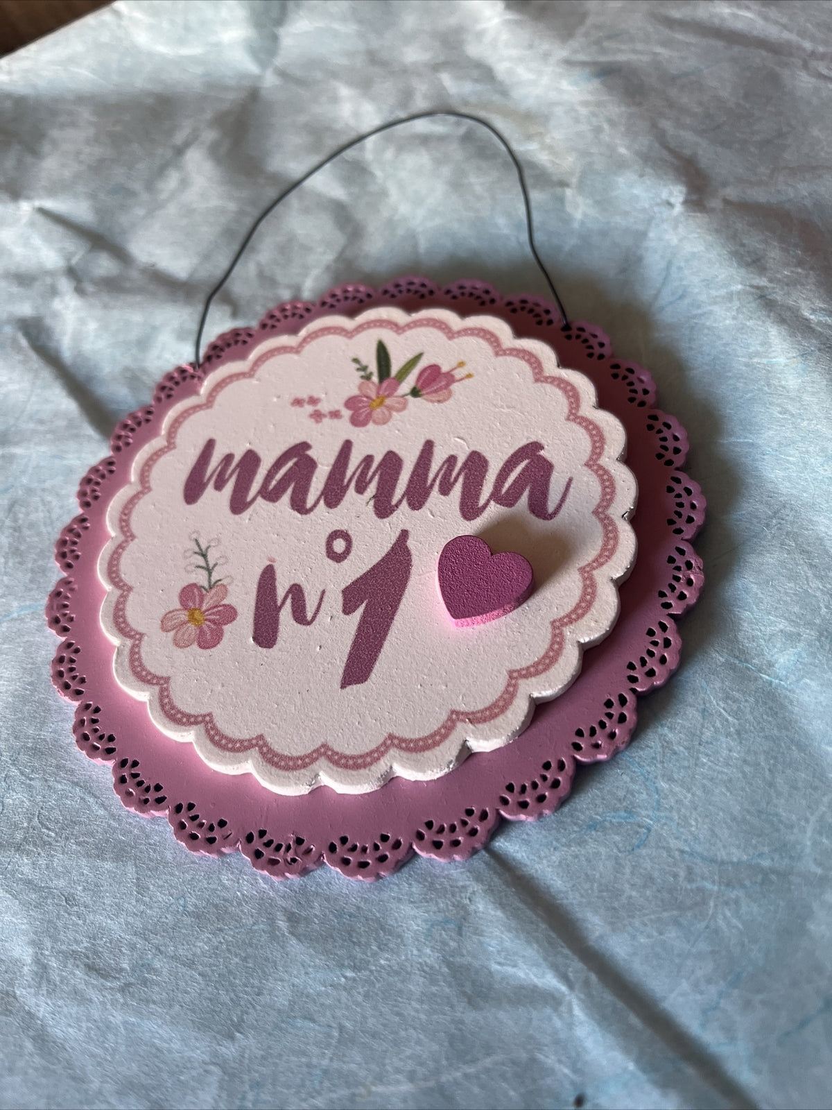 decorazione regalo festa della mamma da appendere 10,5 Cm