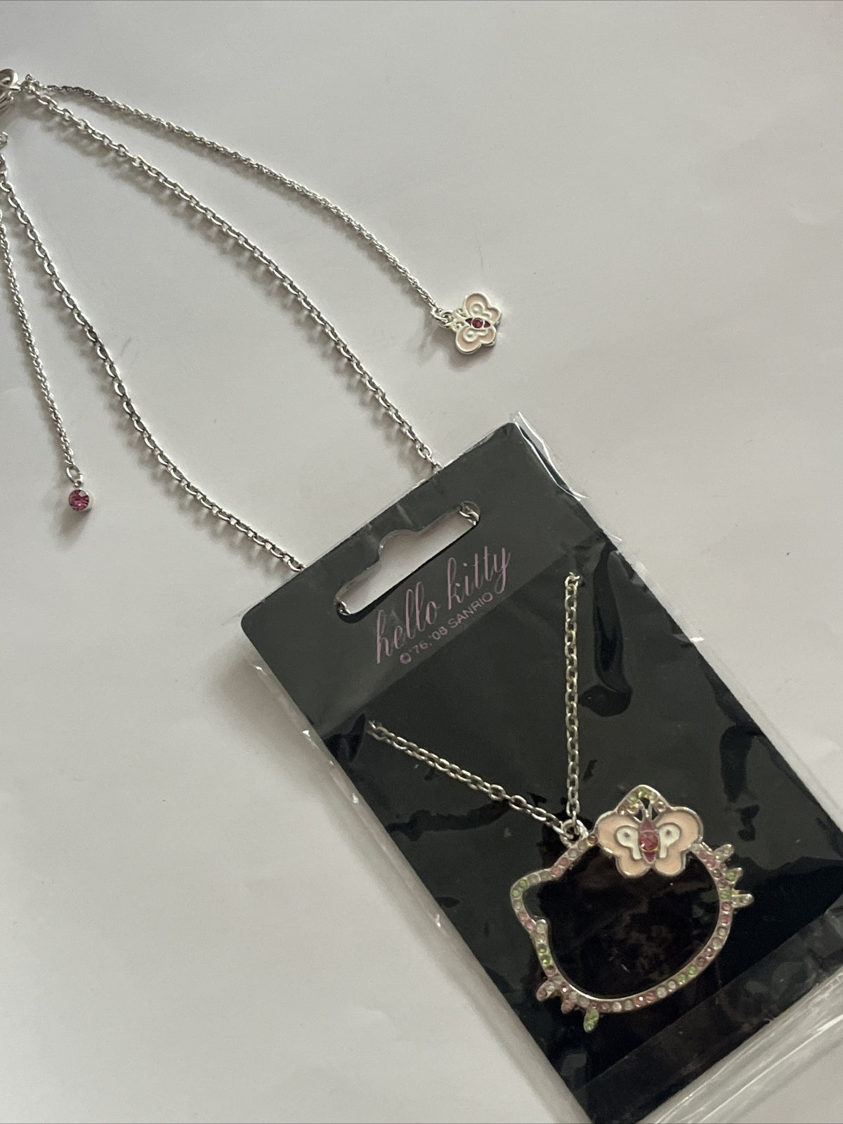 collana Hello Kitty originale sanrio bigiotteria brillantini