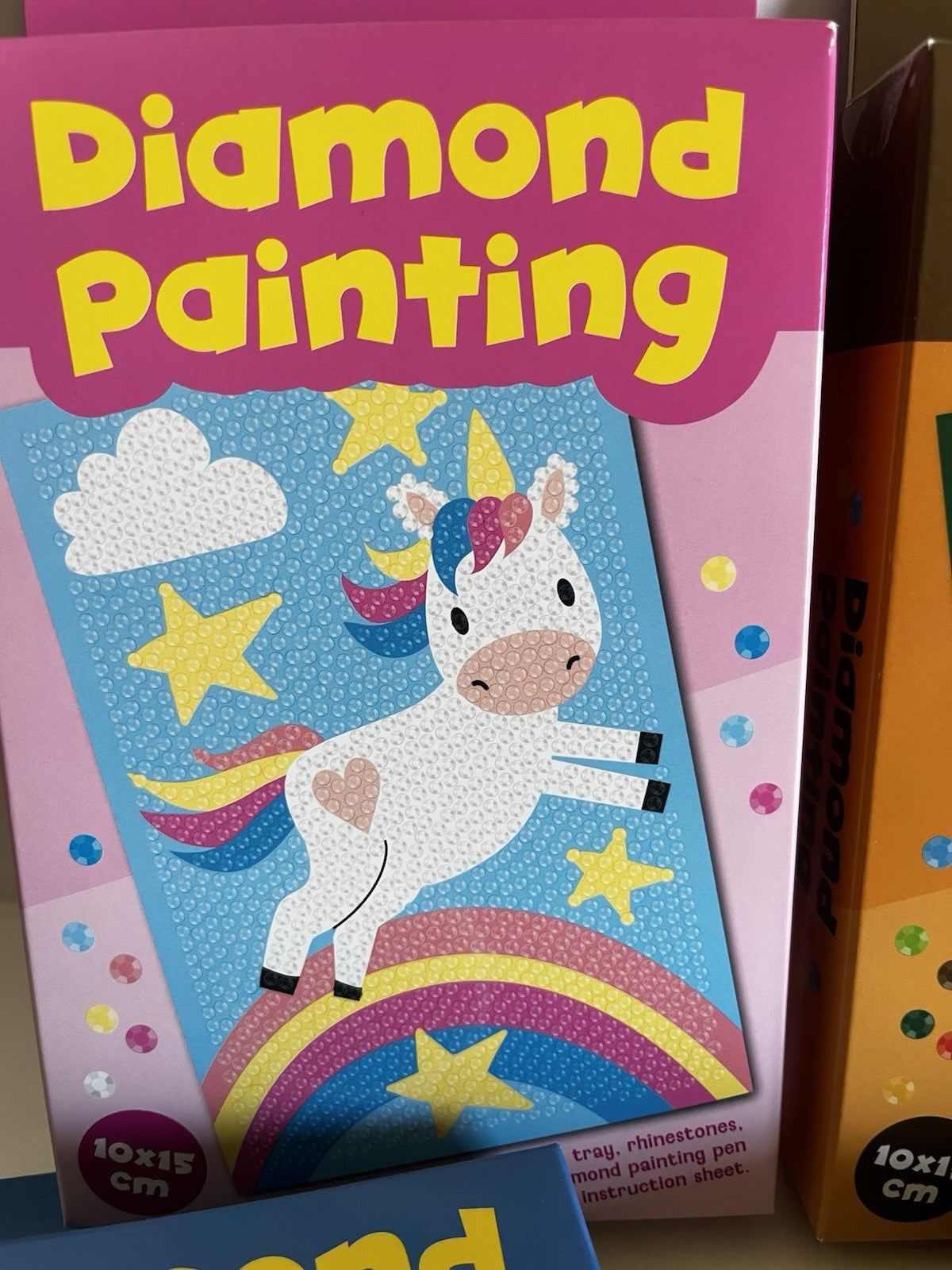 diamond painting diamanti 10x15 kit per bambini 4 assortiti gioco