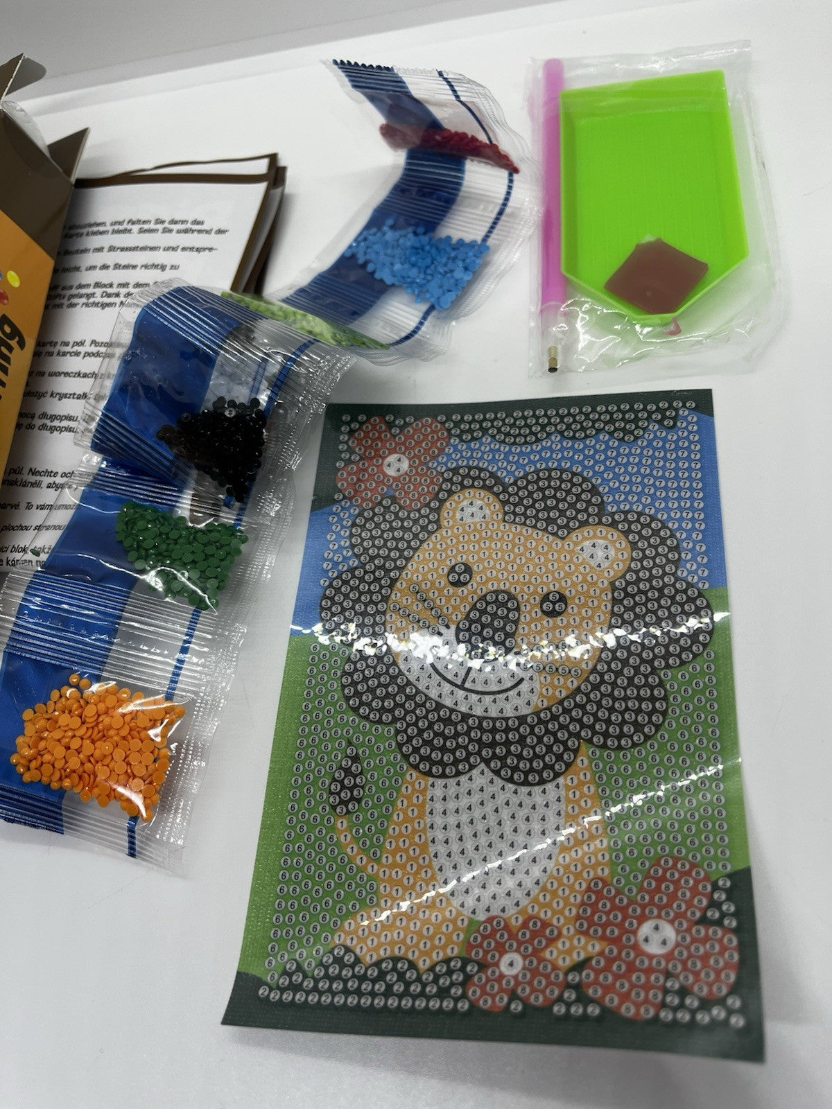 diamond painting diamanti 10x15 kit per bambini 4 assortiti gioco