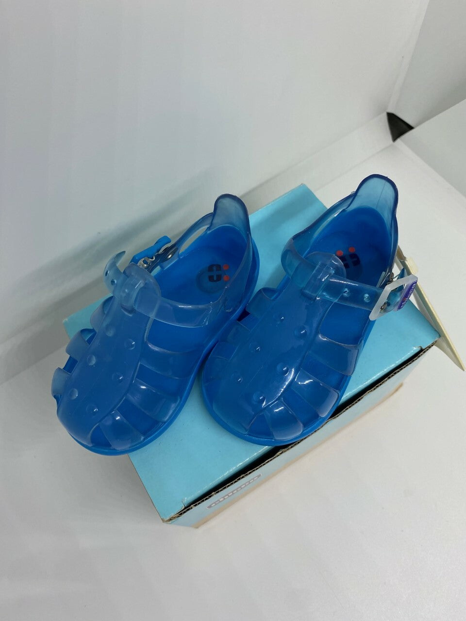 SANDALI RAGNETTO GOMMA MORBIDI CHICCO BLU BAMBINI MARE SPIAGGIA PISCINA BIMBO
