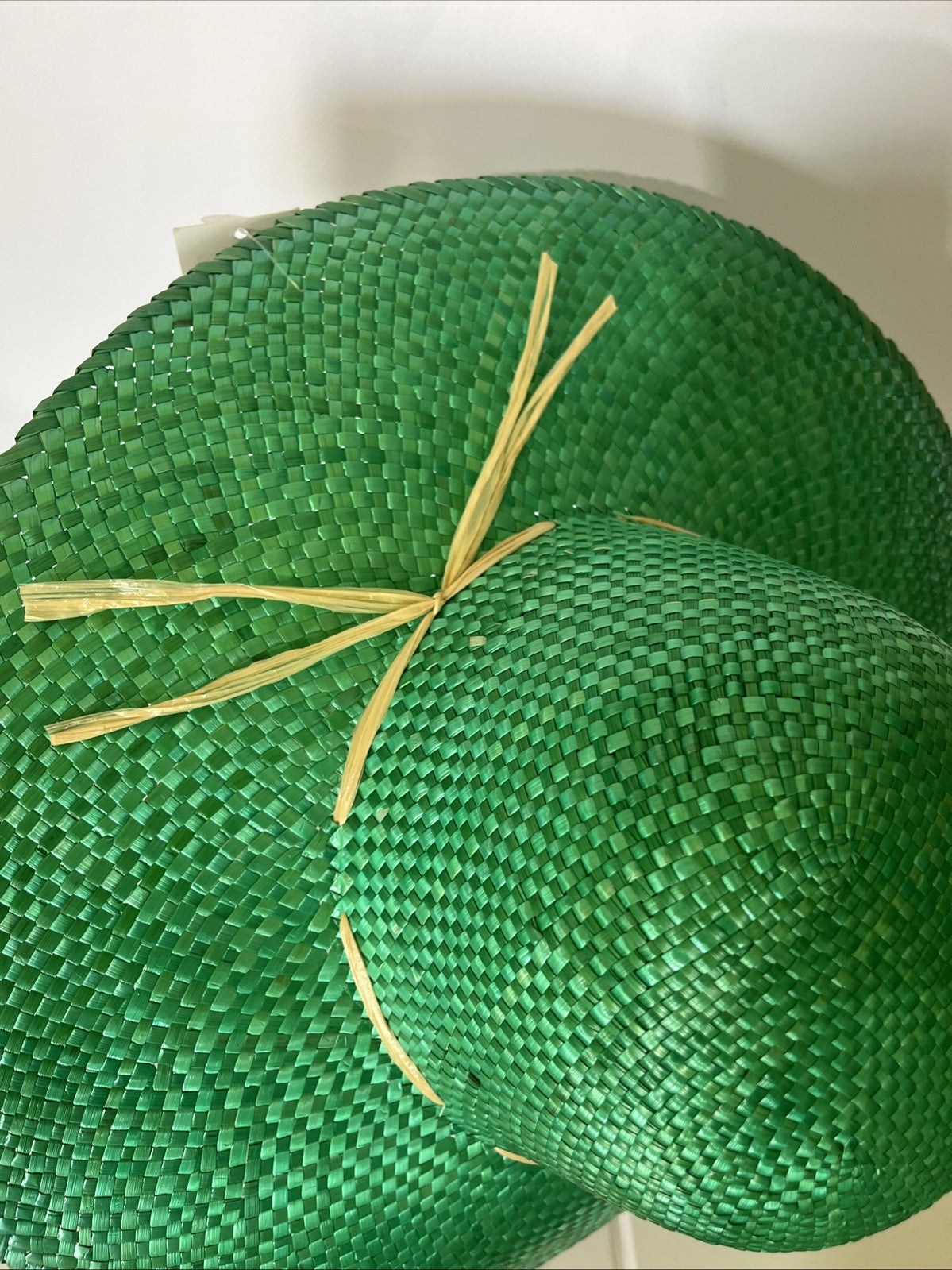 CAPPELLO PAGLIA VERDE SOLE GIARDINAGGIO DONNA PASSEGGIO MARE TG UNICA