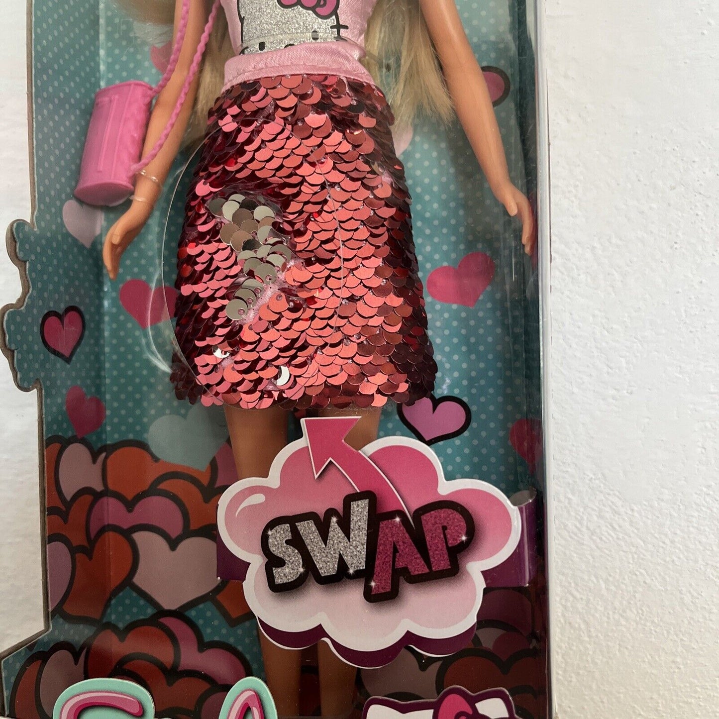 Steffi love barbie hello kitty paillettes Reversibili