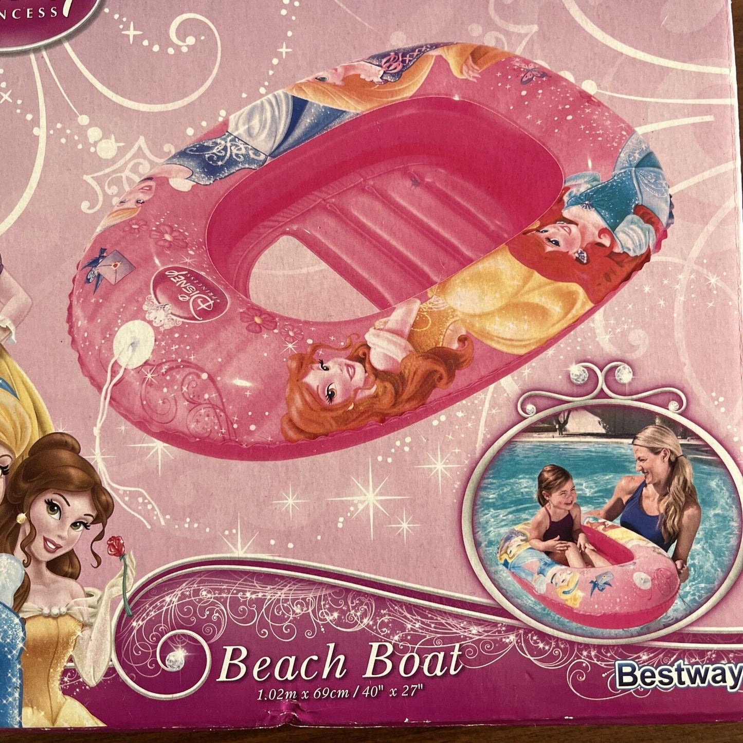canotto gommone gioco Disney Princess Principess gonfiabile Mare piscina 102x69