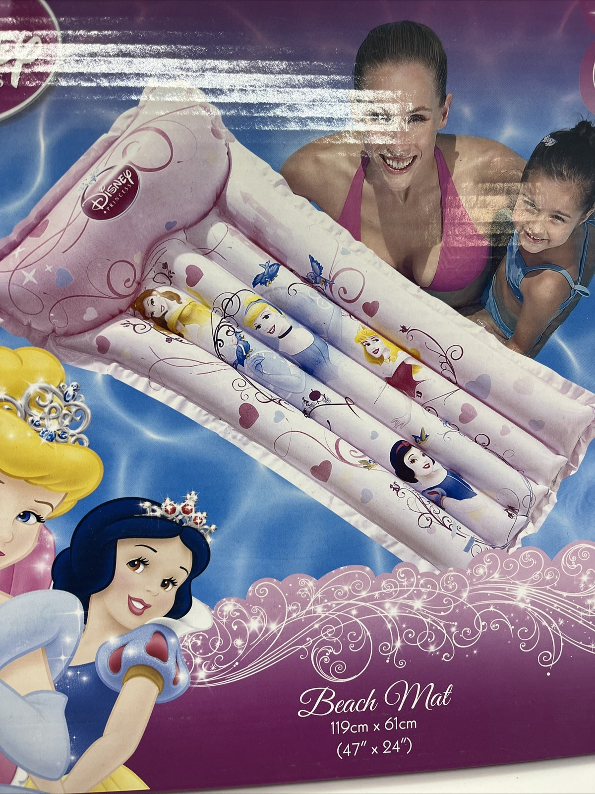 materassino principesse disney gonfiabile 119x61 Bestway mare bambini princess