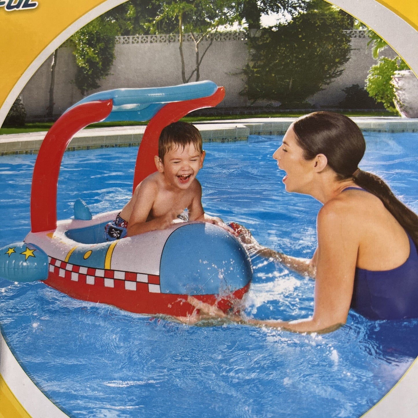 piscina galleggiante proteggi raggi uv aereo 102x97 gonfiabile Mare piscina baby