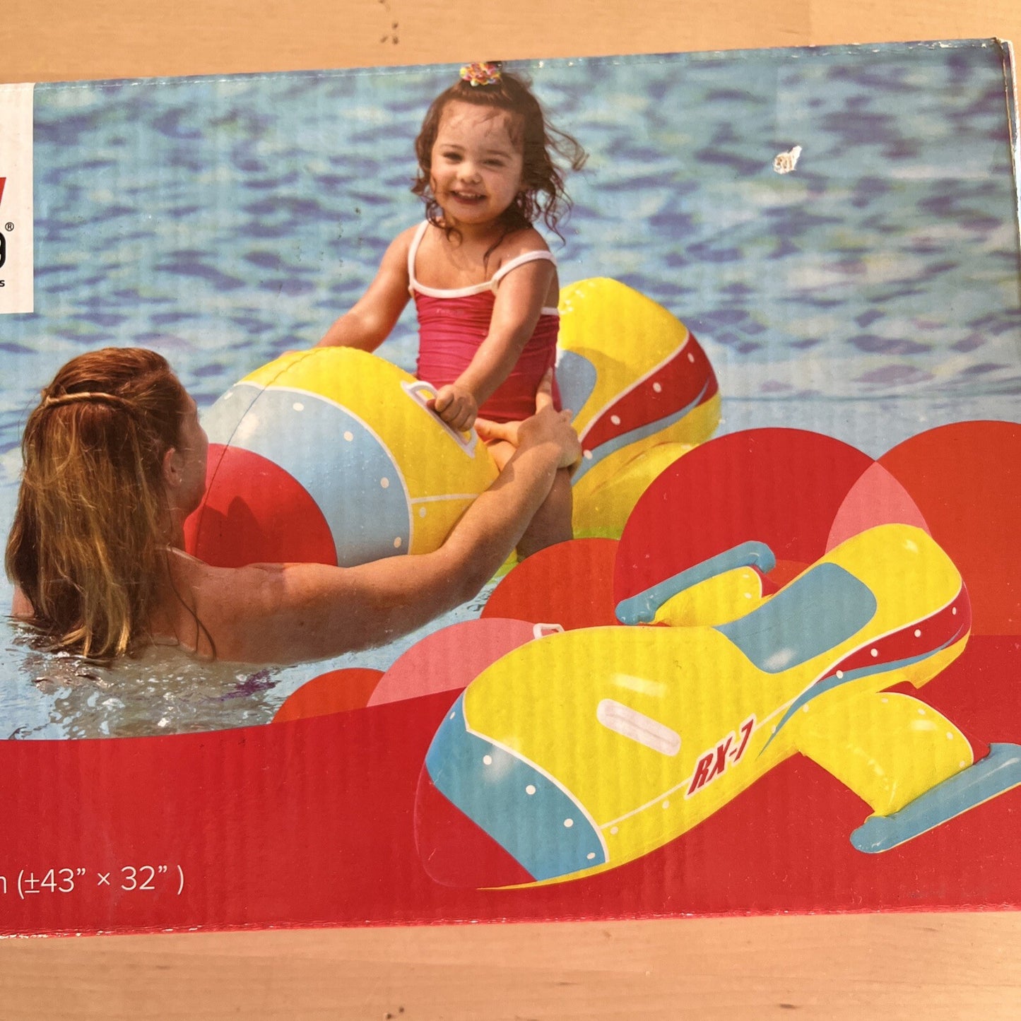 galleggiante a forma di aereo 110x82 gonfiabile Mare piscina gioco bambini