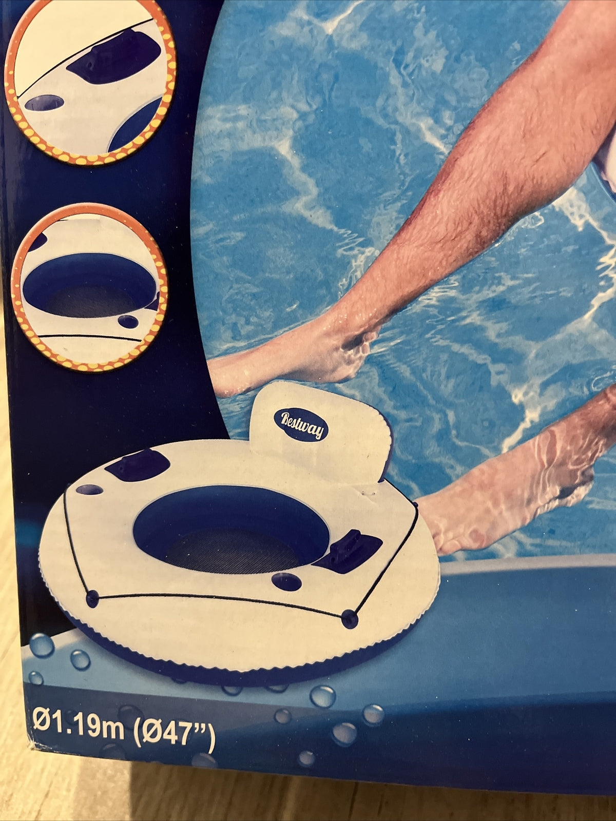 Poltrona gonfiabile piscina mare 119 Cm canotto materassino comodo