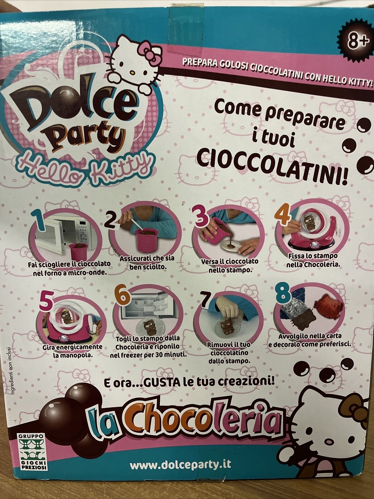 chocoleria dolce party hello kitty crea cioccolata