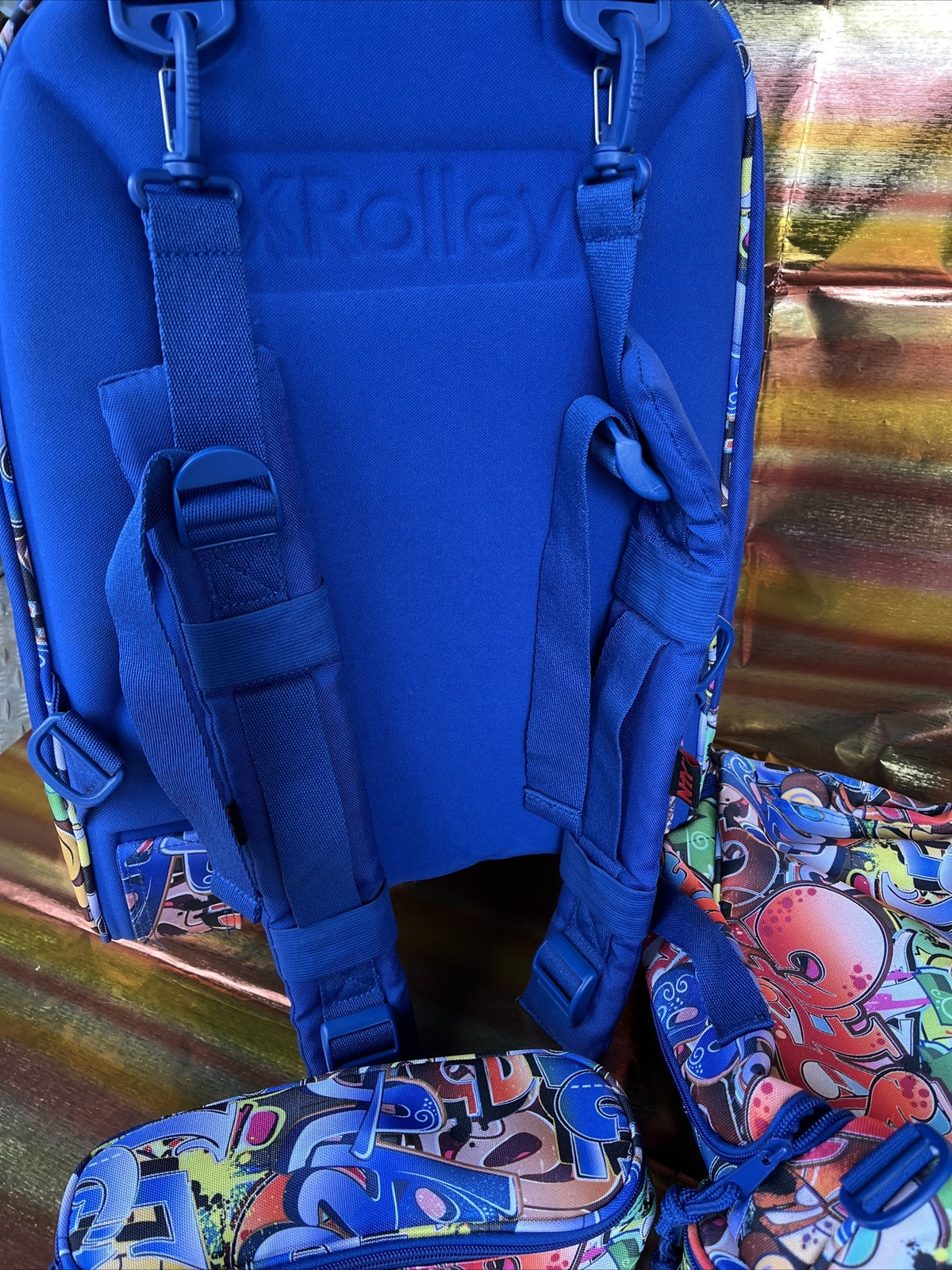 zaino scuola viaggio sport XROLLEY trolley tracolla ruote removibili tempo libero