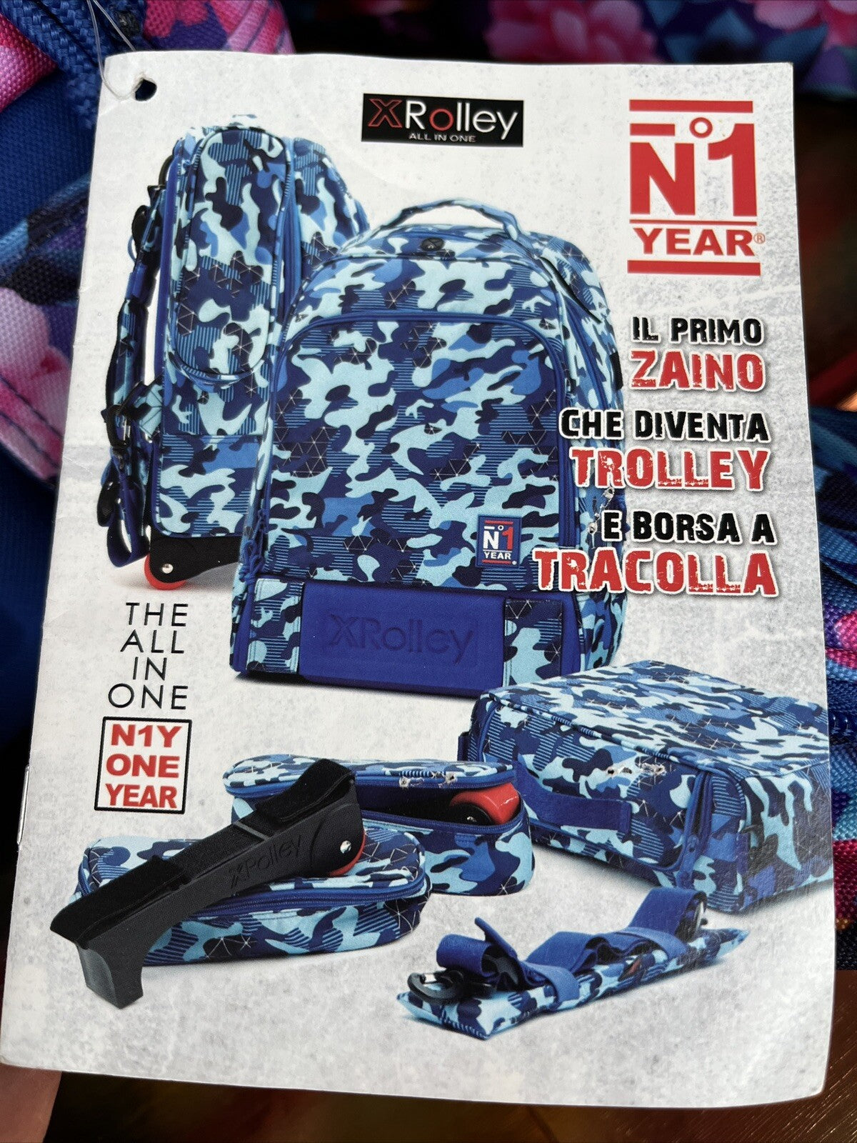 zaino scuola viaggio sport XROLLEY trolley tracolla ruote removibili tempo libero