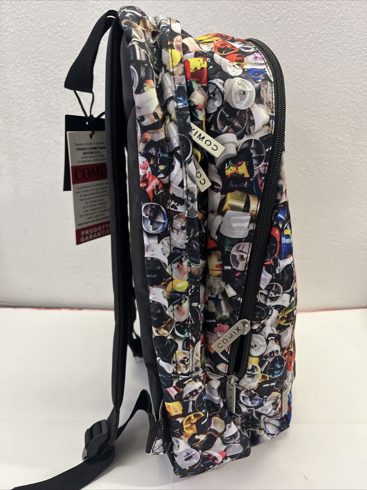 ZAINO COMIX FANTASIA TAPPI 3 Zip SCUOLA RAGAZZI VACANZA PANINI