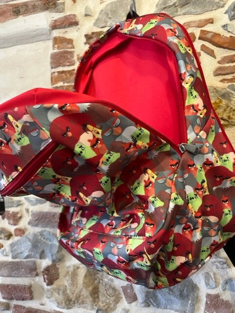 ZAINO SCUOLA ANGRY BIRDS SCUOLA ZIP CAPIENTE LEMPO LIBERO UCCELLI