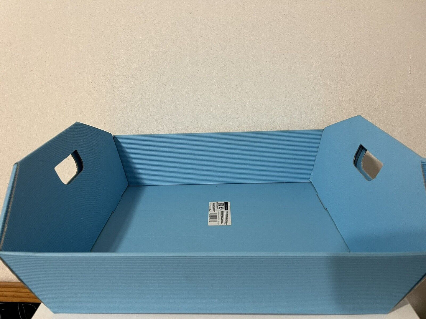 vassoio cesto in cartone porta bomboniere evento bambino festa 43x35x10 celeste