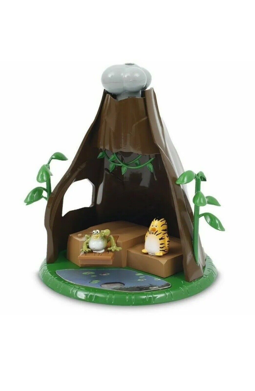 vita da giungla il vulcano personaggi inclusi e fumo vero