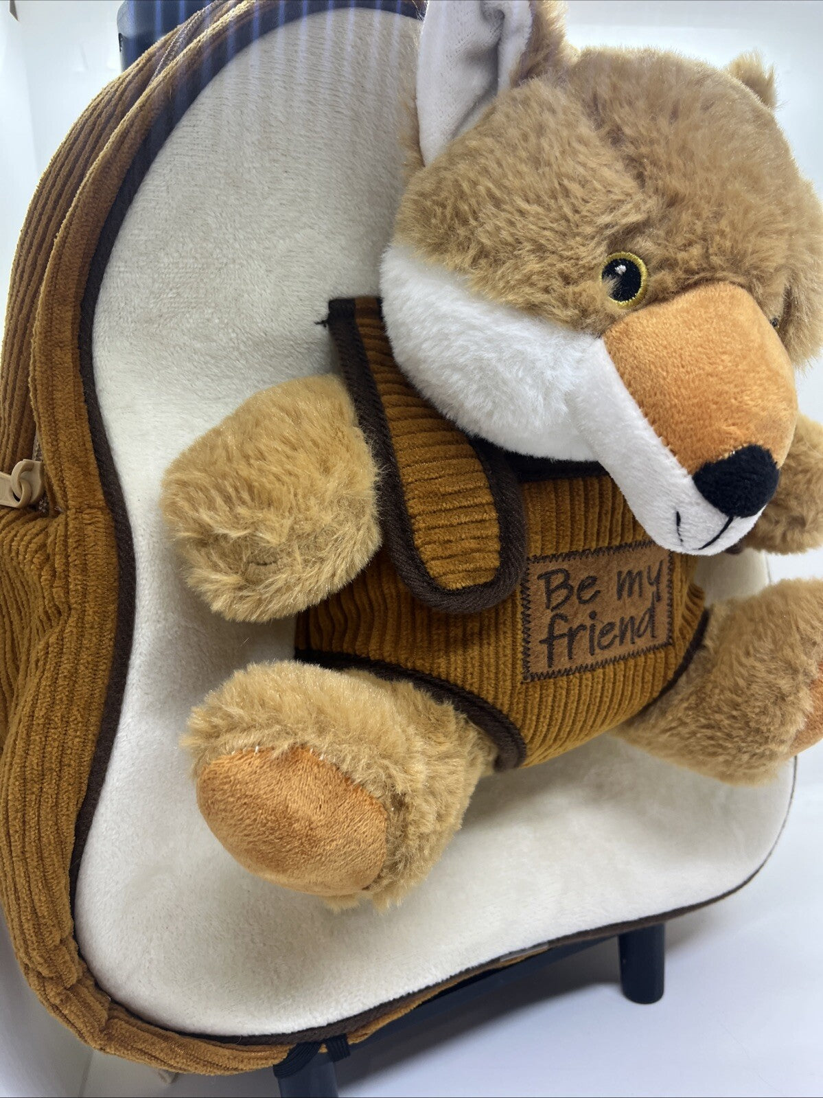 zaino zainetto trolley peluche volpe removibile asilo vacanza giochi perletti