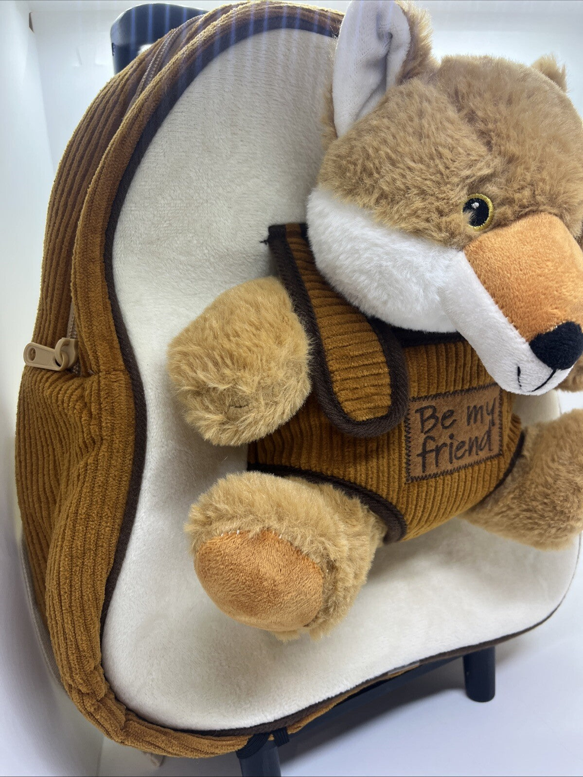 zaino zainetto trolley peluche volpe removibile asilo vacanza giochi perletti