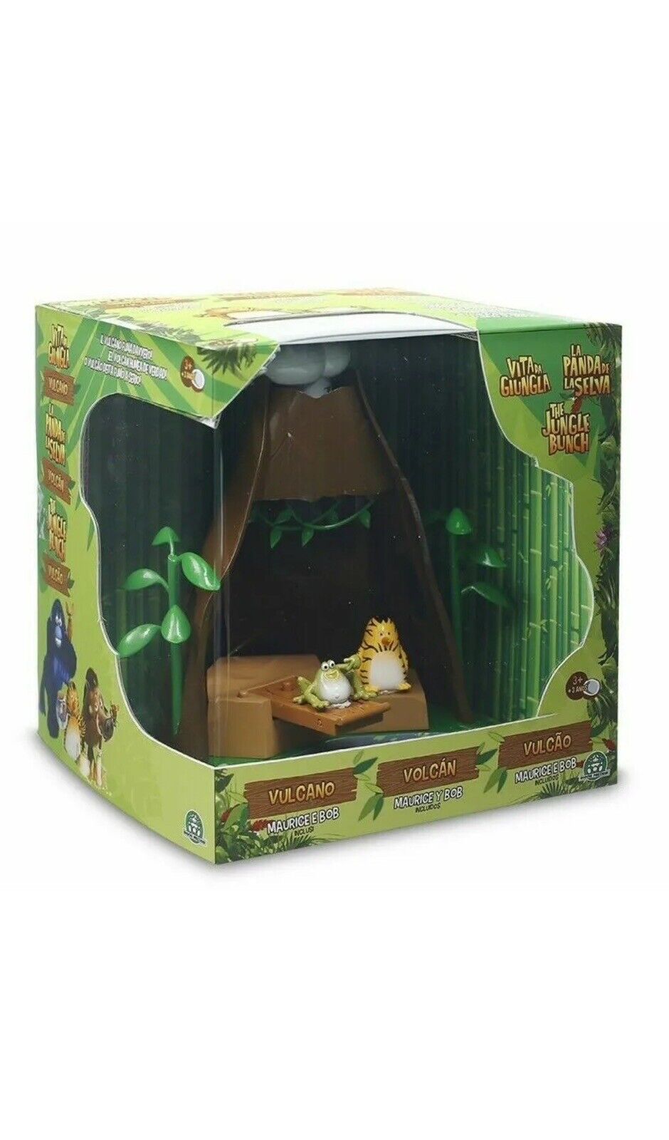 vita da giungla il vulcano personaggi inclusi e fumo vero