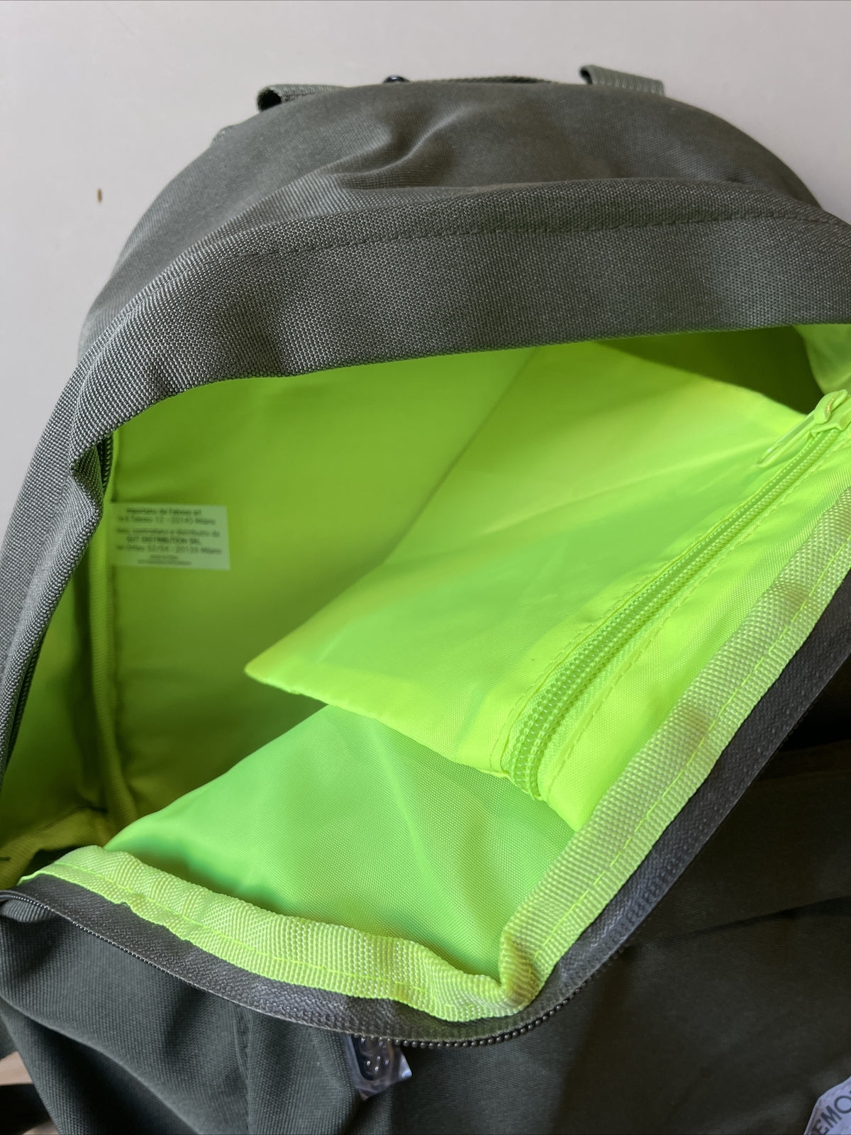 Zaino smemoranda sob con impermeabile anti pioggia verde scuola