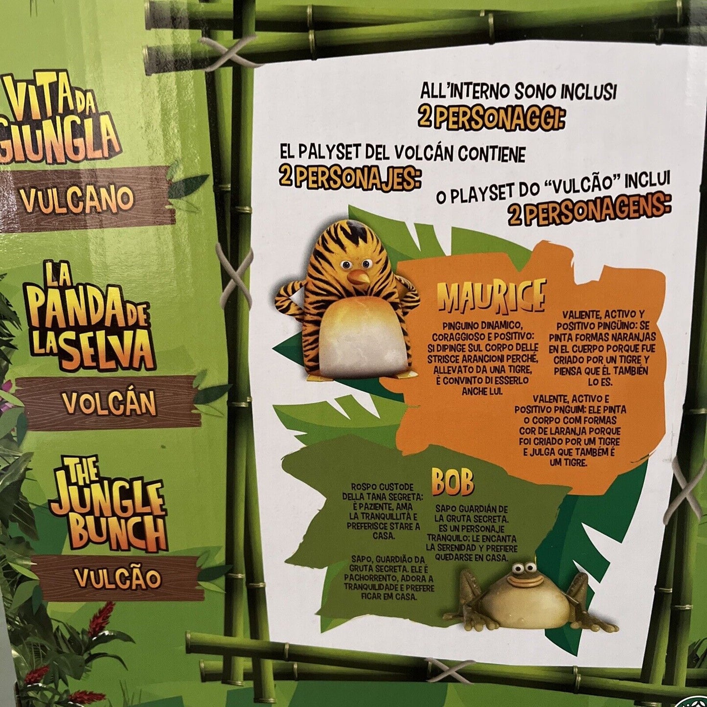 vita da giungla il vulcano personaggi inclusi e fumo vero