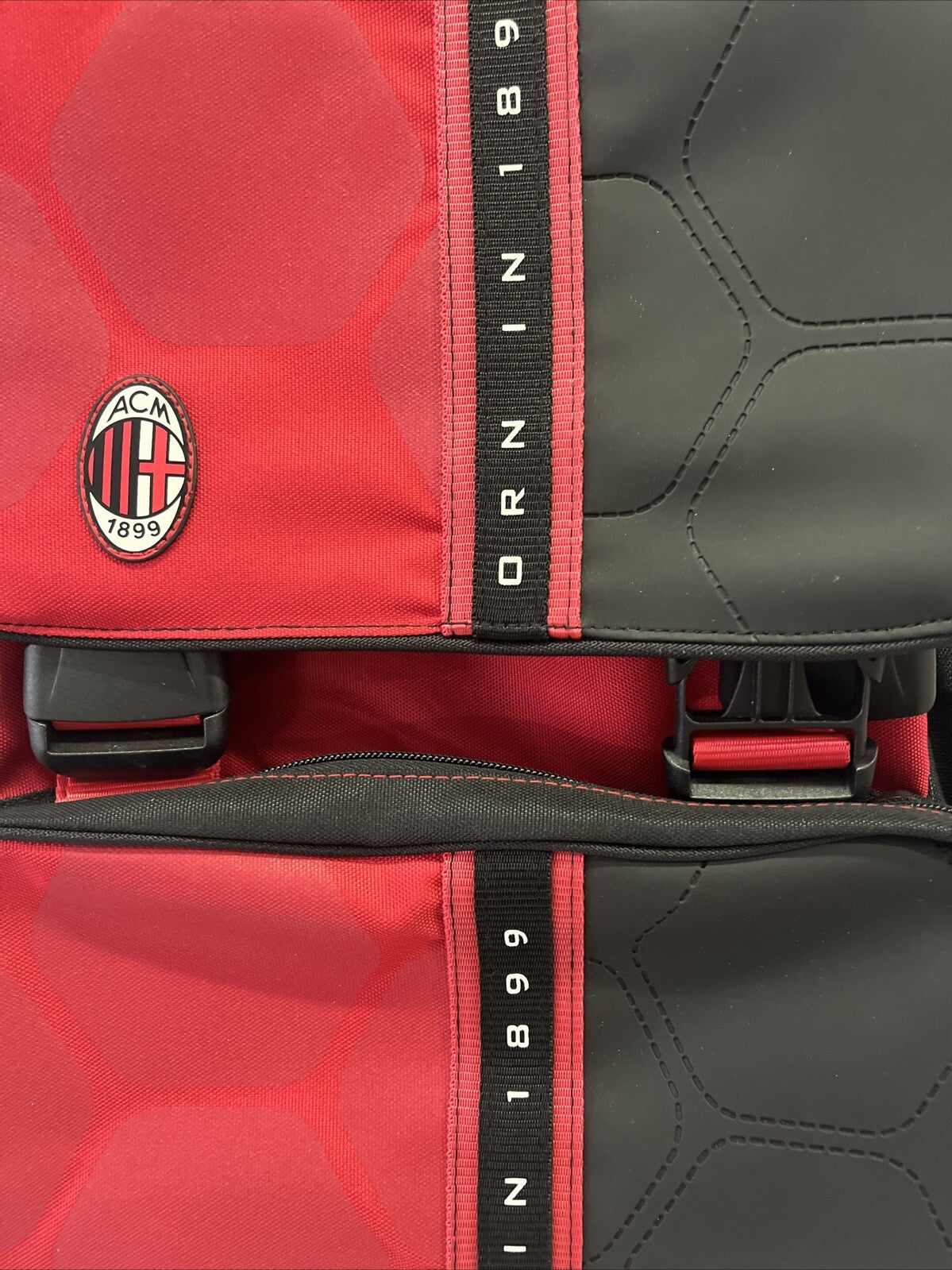 zaino Scuola squadra calcio ACM 1899 MILAN tifoso rosso nero