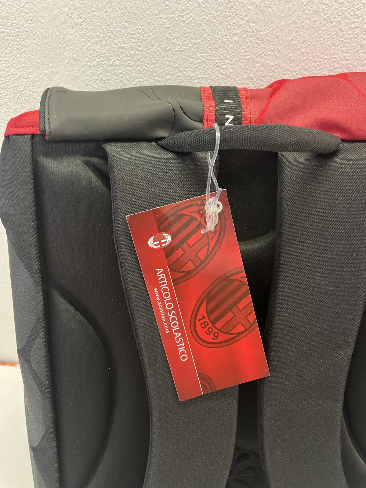 zaino Scuola squadra calcio ACM 1899 MILAN tifoso rosso nero